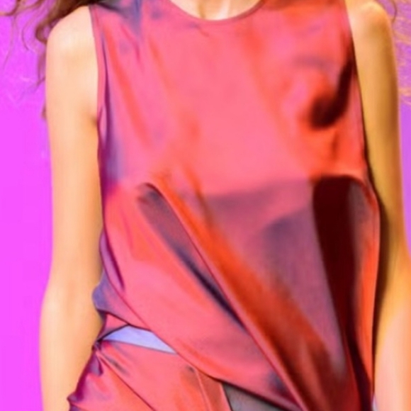 Sies Marjan Lysa Asymmetrical Iridescent Top. - Picture 2 of 9